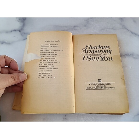 I See You By Charlotte Armstrong Paperback Large-Type - Picture 3 of 10